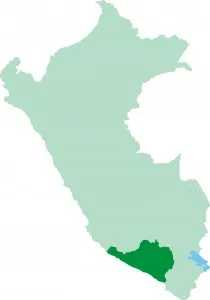 Mapa de ubicación de Arequipa